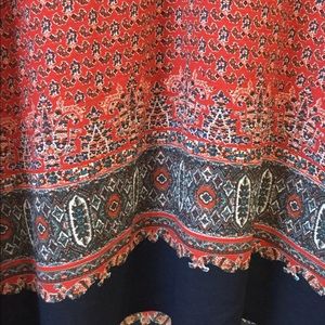 UK Glamorous Tunic Red Navy Dress Kate India Sz L